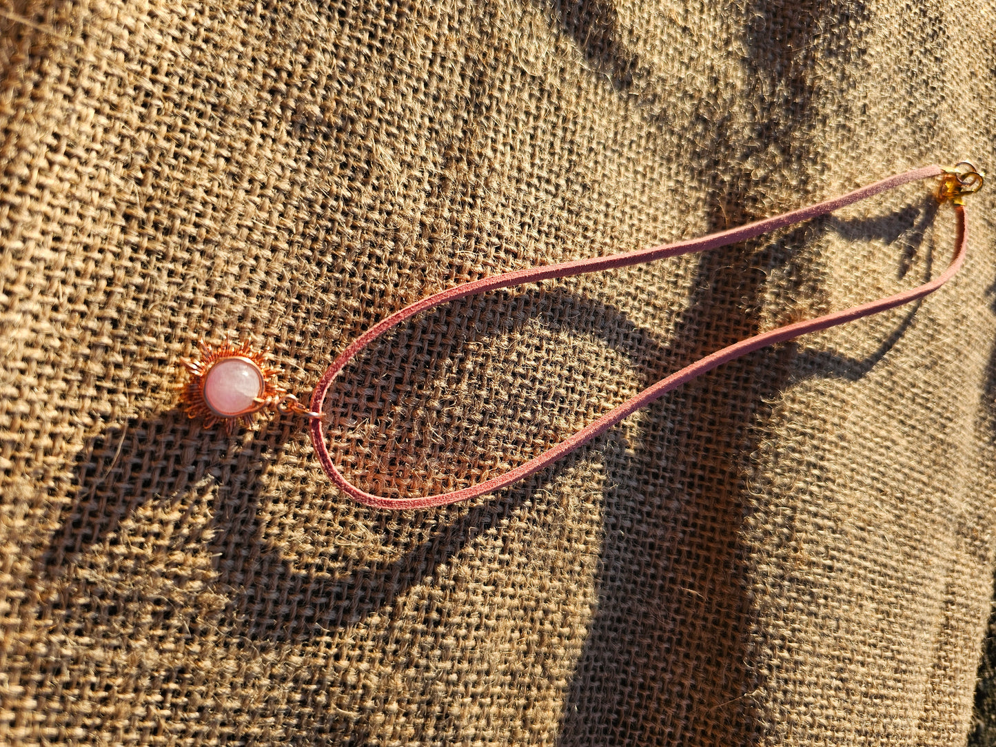 Rose quartz sun