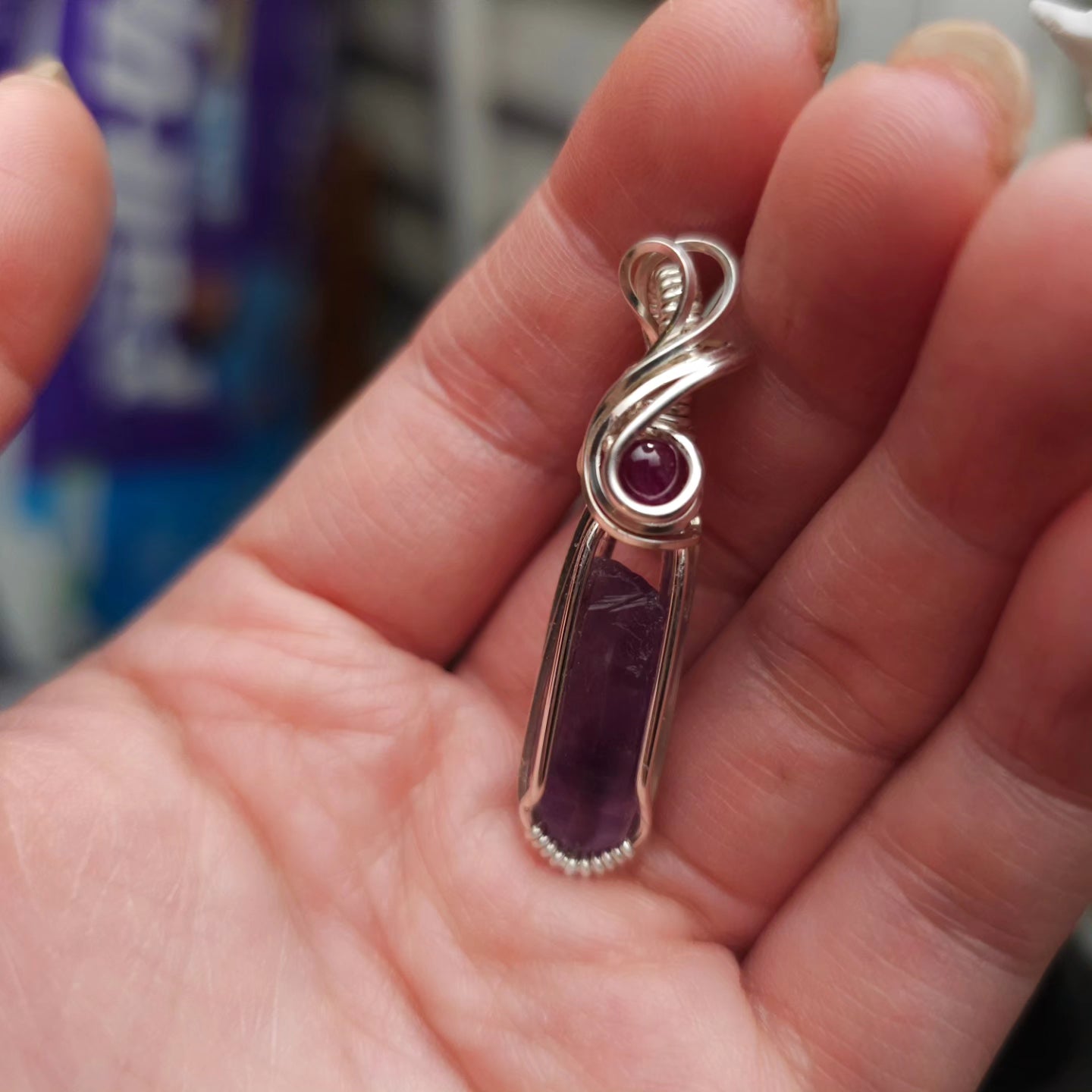 Tutu amethyst and garnet