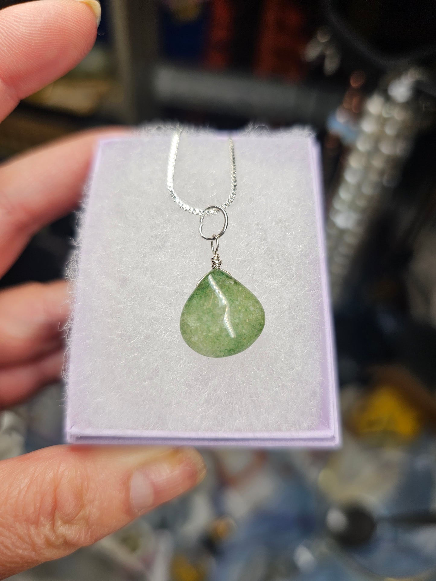 Burmese jade necklace