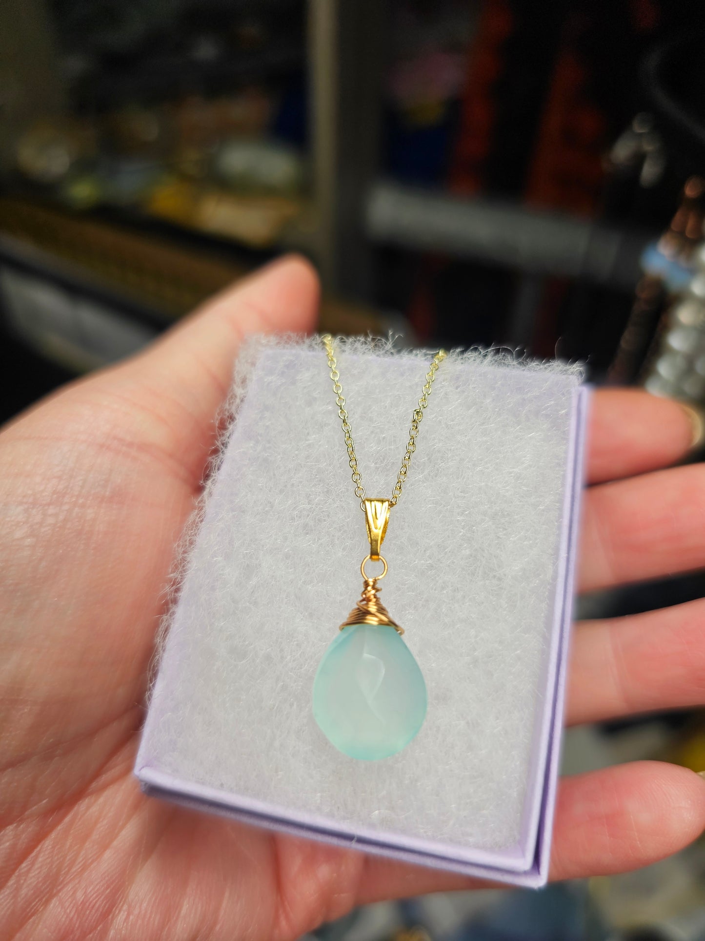 Aquamarine on 14k