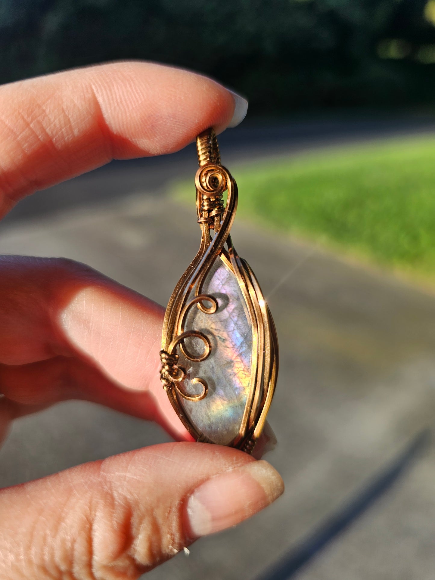 Pastel rainbow labradorite