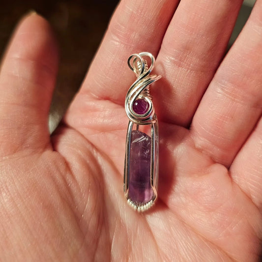 Tutu amethyst and garnet