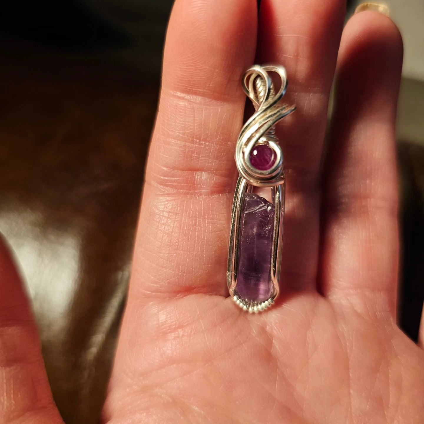 Tutu amethyst and garnet