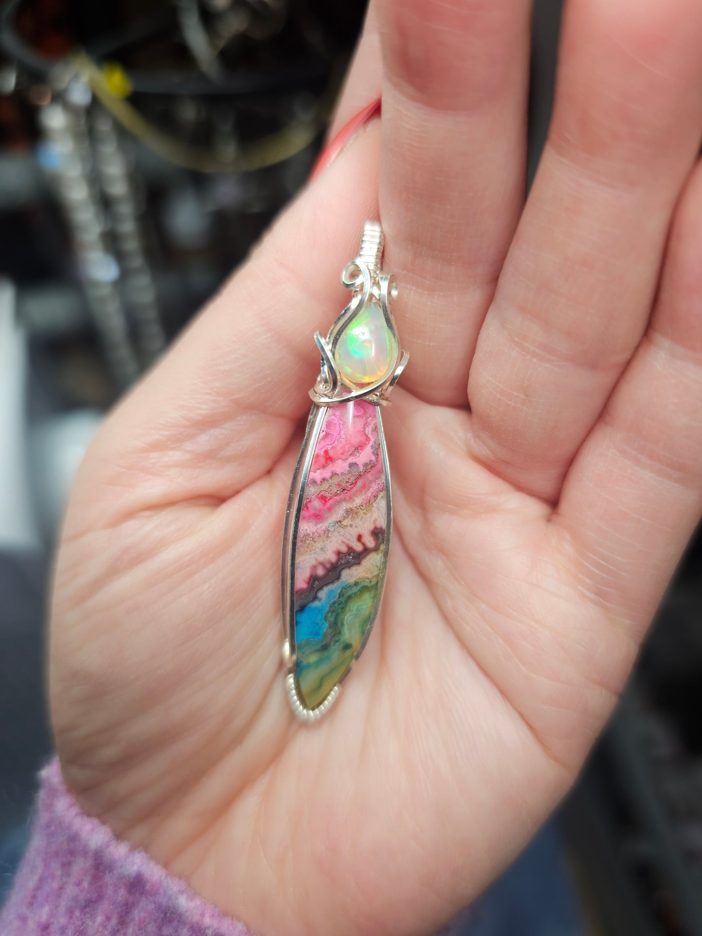 Welo Opal with Rainbow Agate