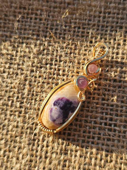 Tiffany stone and grape agate