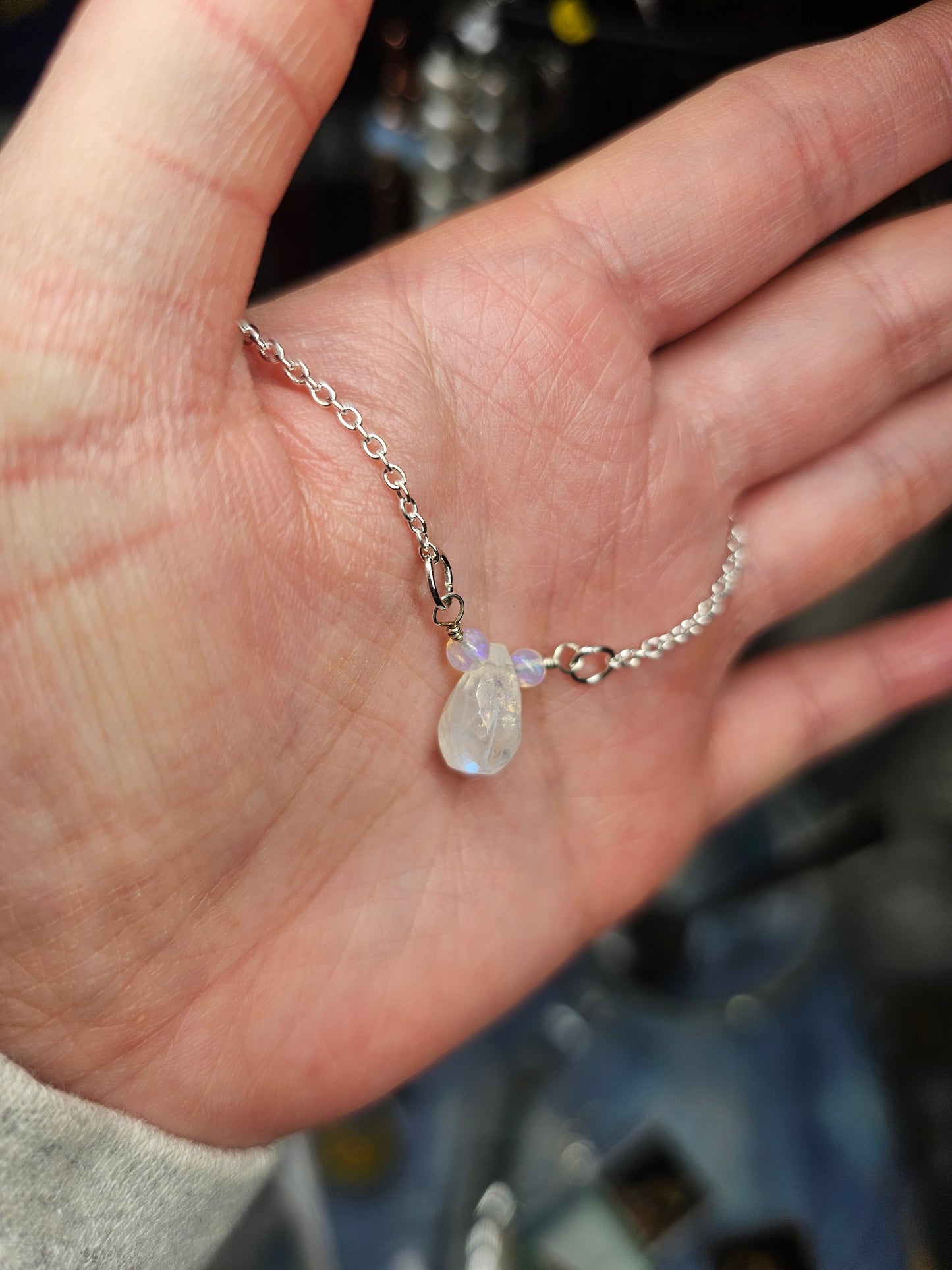Moonstone opal Necklace
