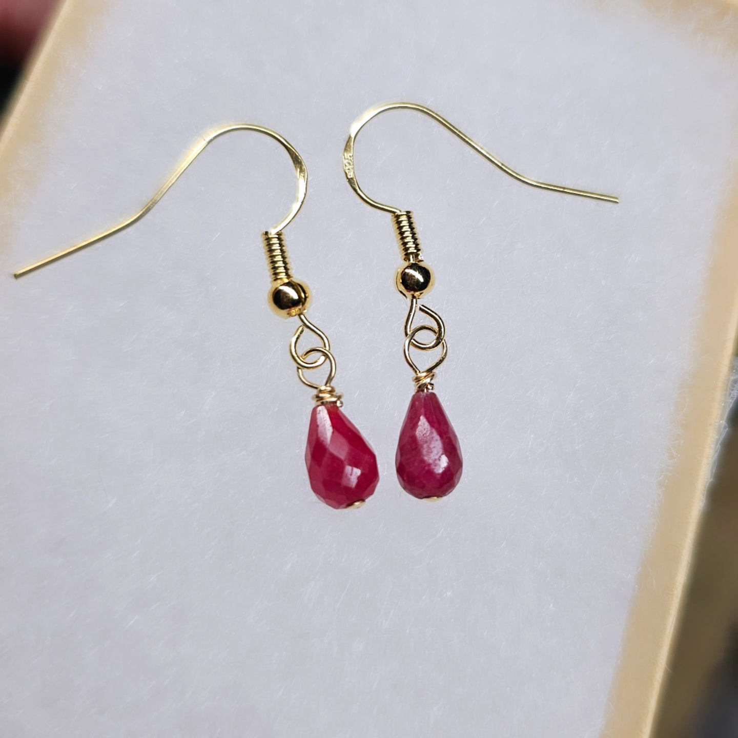 Ruby earrings