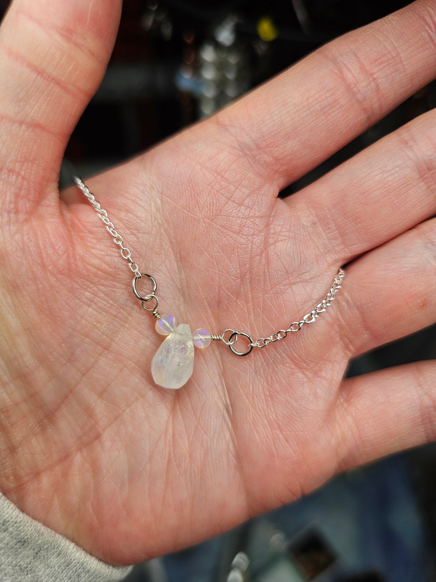 Moonstone opal Necklace