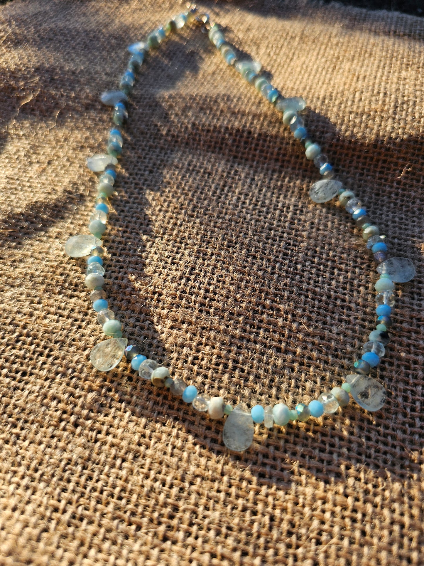 Multi high quality stone necklace
