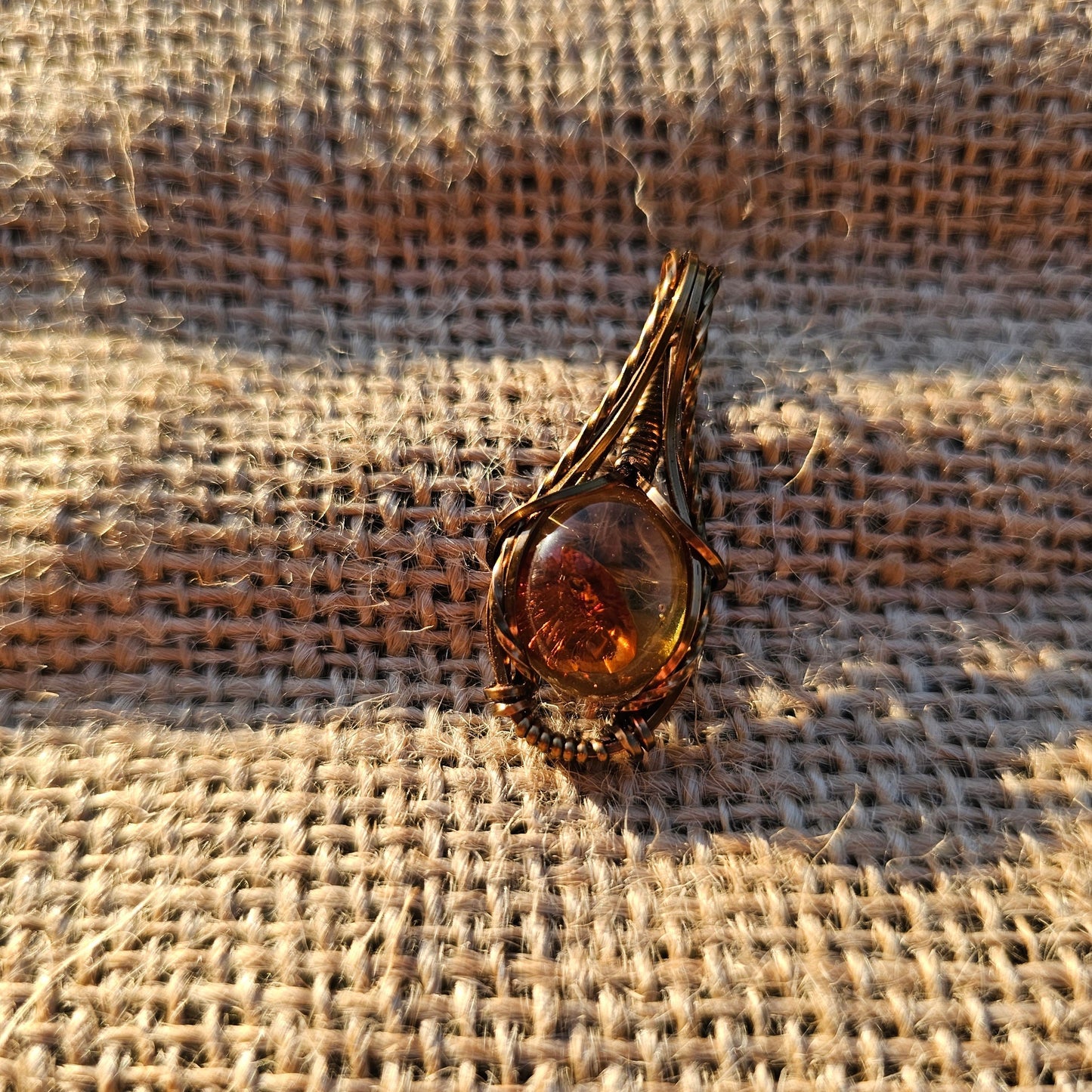 Natural Amber Specimen Necklace