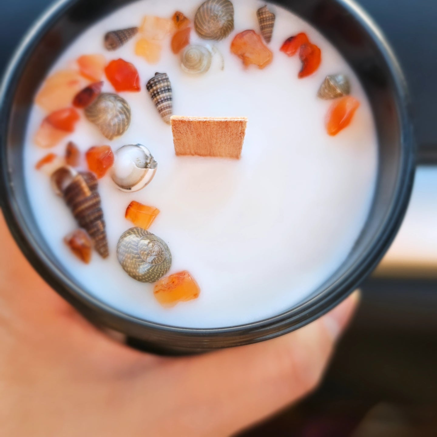 7oz Mango and plumeria hand crafted soy candle