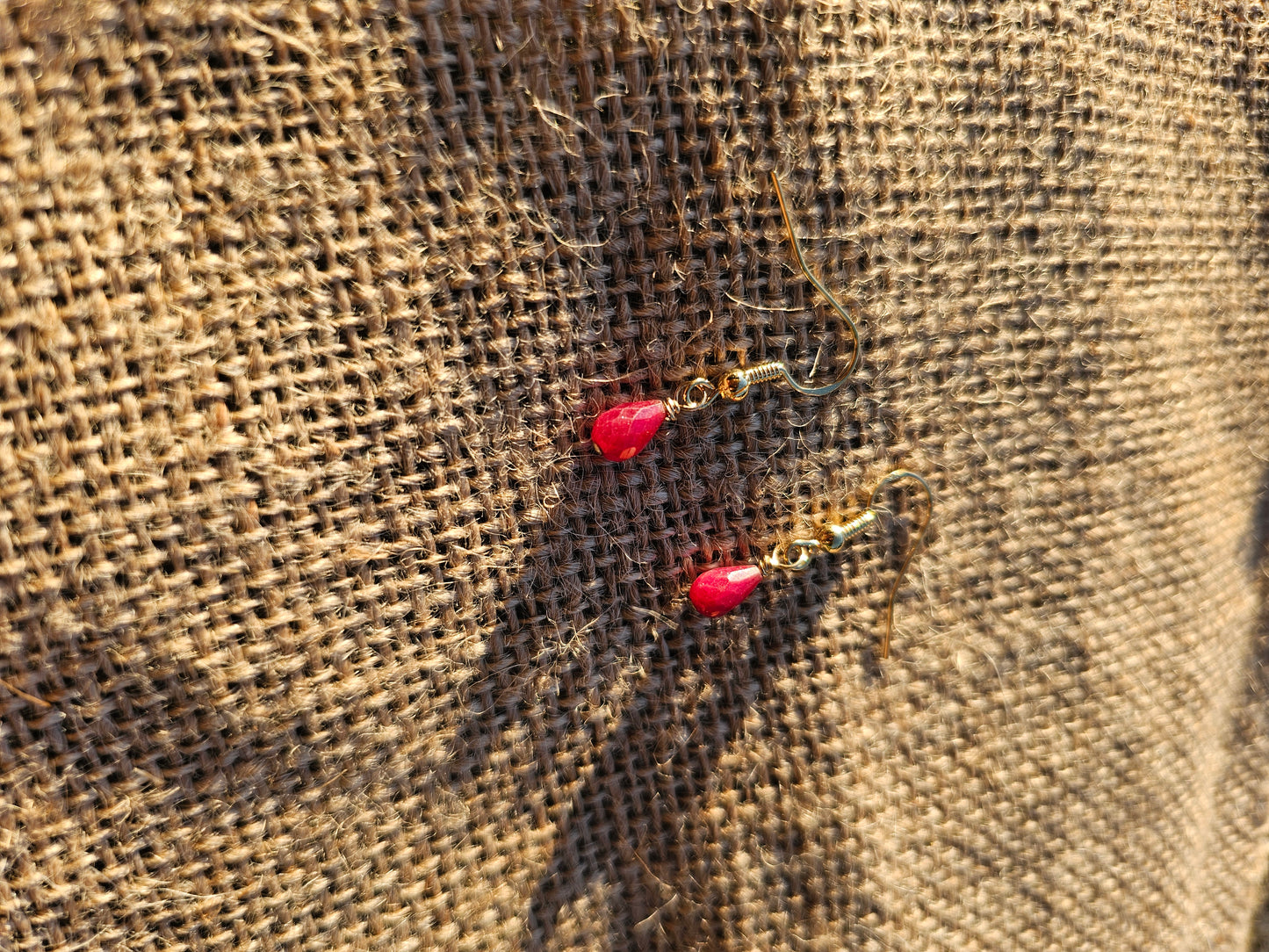 Ruby earrings