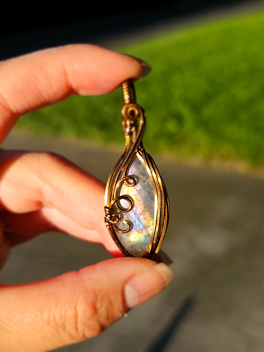 Pastel rainbow labradorite
