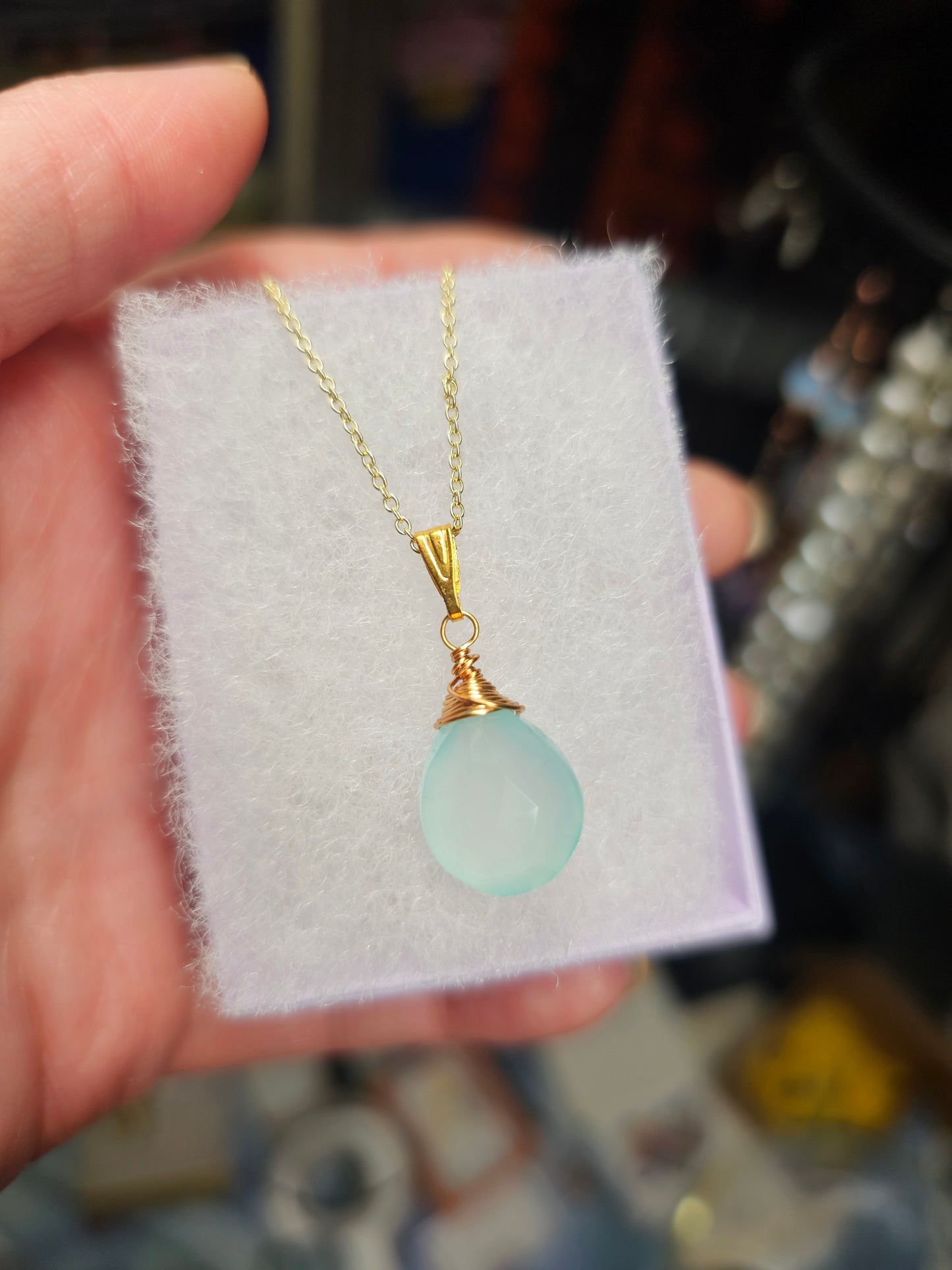 Aquamarine on 14k