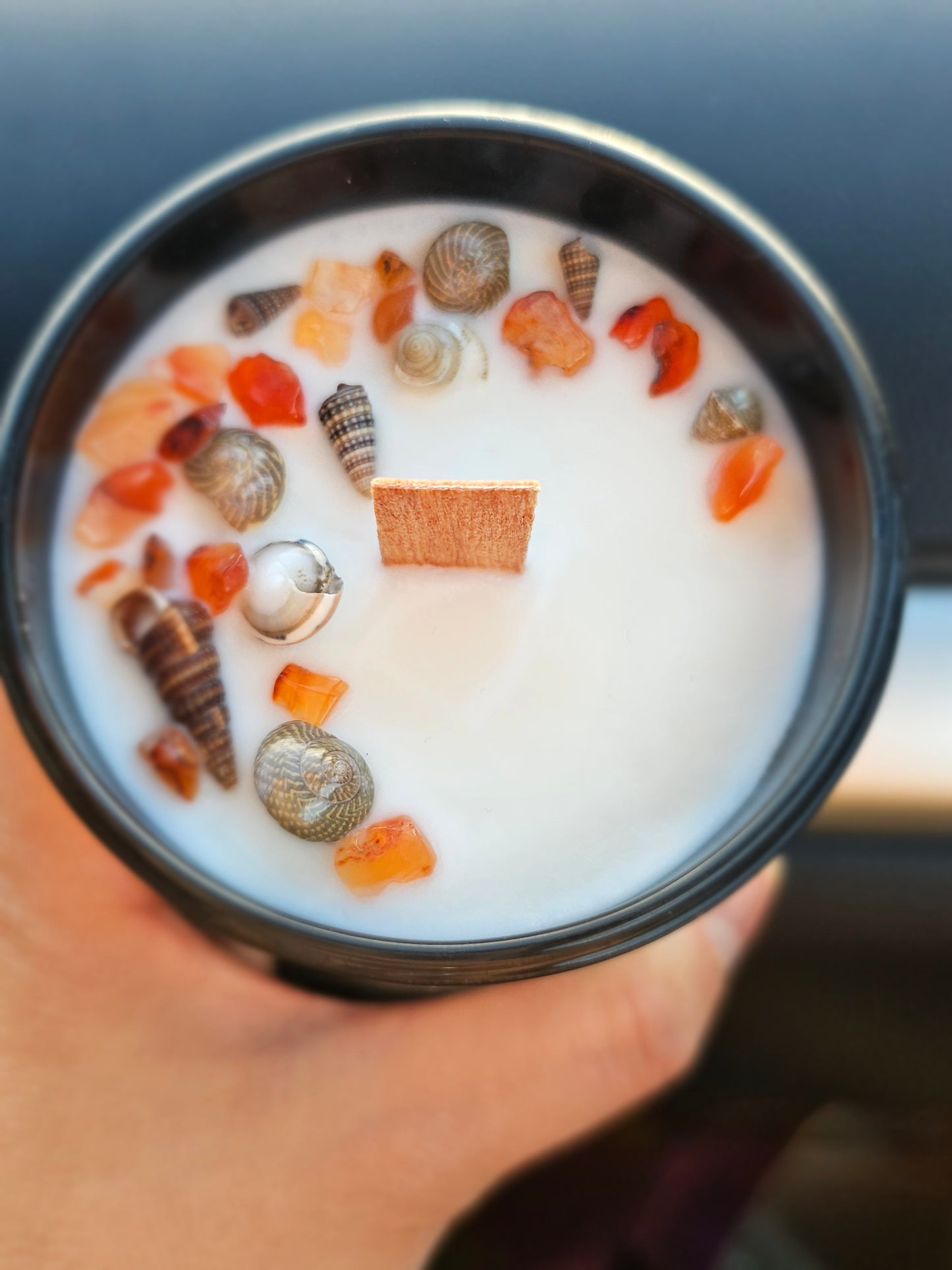 7oz Mango and plumeria hand crafted soy candle