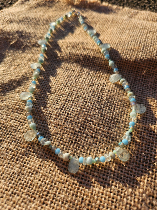 Multi high quality stone necklace